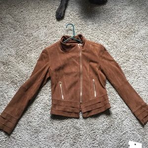 White House Black Market Suede Jacket